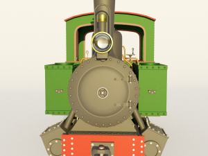 steam locomotive Modelo 3D