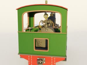 steam locomotive Modelo 3D