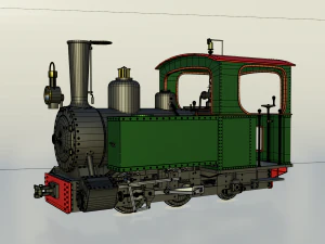 steam locomotive 3D Model