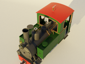 steam locomotive Modelo 3D