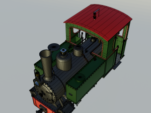 steam locomotive Modelo 3D