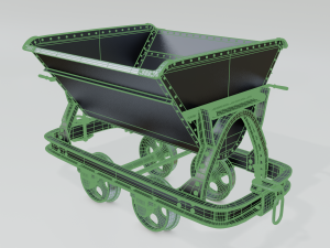 mining cart a 3D Model