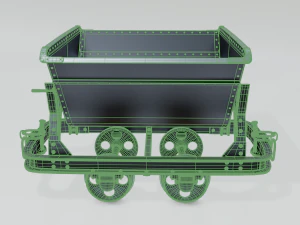 mining cart a 3D Model