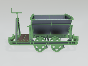 mining cart b 3D Model
