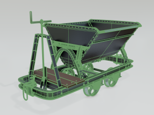 mining cart b 3D Model