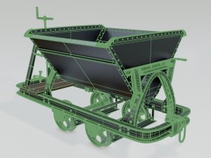 mining cart b 3D Model