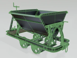 mining cart b 3D Model