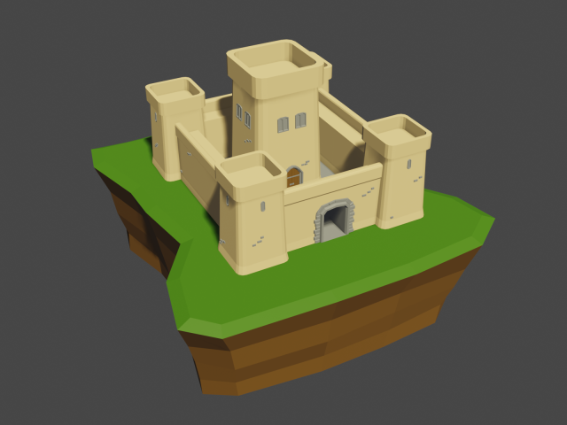medieval castle 02 Modelo 3D .c4d .max .obj .3ds .fbx .stl .blend