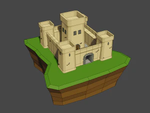 medieval castle 02 3D Model
