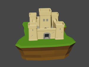 medieval castle 02 Modelo 3D