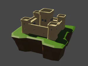 medieval castle 02 3D Model