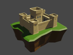 medieval castle 02 3D Model