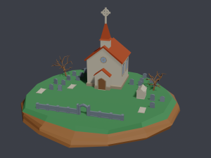 church 3D 모델