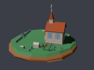 church 3D 모델