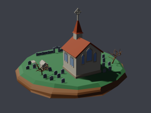 church 3D 모델