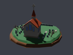 church 3D 모델