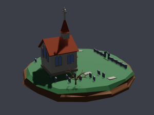 church 3D 모델