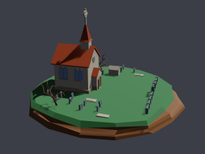 church 3D 모델