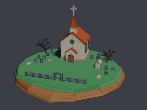 church 3D 모델