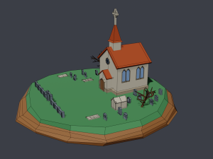 church 3D 모델