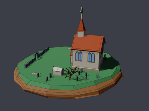 church 3D 모델