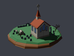 church 3D 모델