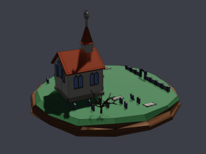 church 3D 모델