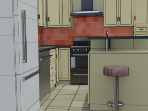 kitchen Modelo 3D