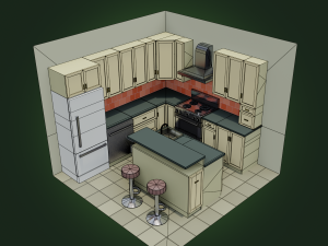 kitchen Modelo 3D