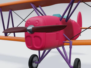 retro airplan 3D Model
