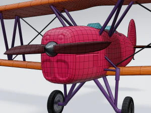 retro airplan 3D Model