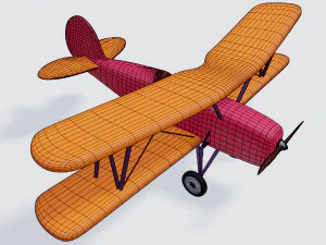 retro airplan 3D Model