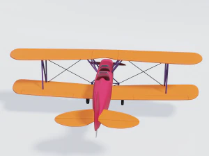retro airplan 3D Model