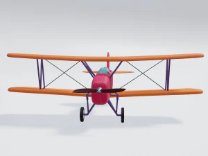 retro airplan 3D Model