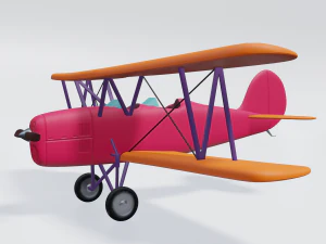 retro airplan 3D Model