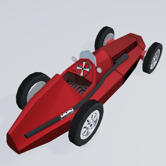 retro sport car 3Dモデル .c4d .max .obj .3ds .fbx .stl .blend 