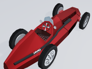retro sport car 3D Model