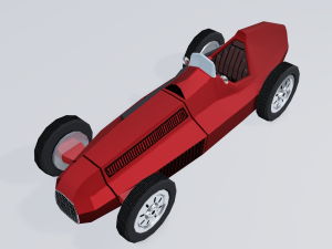retro sport car 3Dモデル