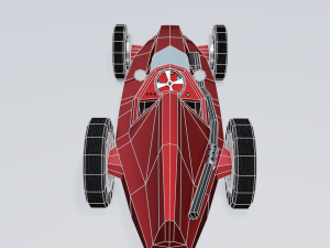 retro sport car 3Dモデル