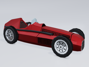 retro sport car 3Dモデル