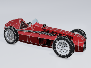retro sport car 3Dモデル