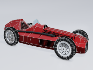 retro sport car 3Dモデル