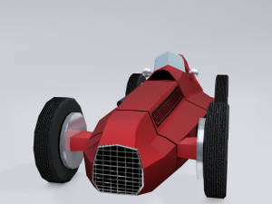 retro sport car 3Dモデル