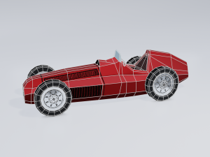 retro sport car 3Dモデル