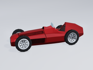 retro sport car 3Dモデル