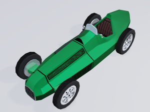 retro sport car 3Dモデル