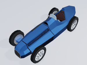 retro sport car 3Dモデル