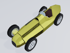 retro sport car 3Dモデル