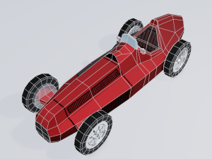 retro sport car 3Dモデル