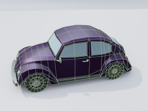cartoon car Modelo 3D